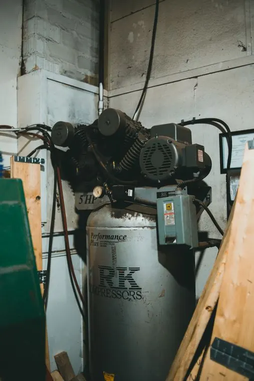 Large industrial air compressor